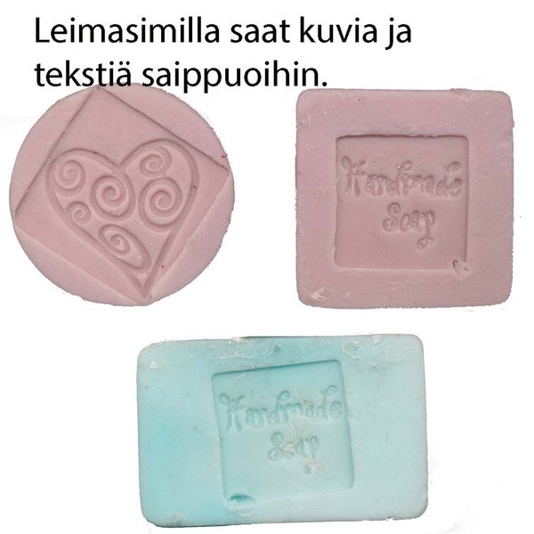 Leimasinkumi Handmade soap saippualle, 4 x 4 cm, kumia