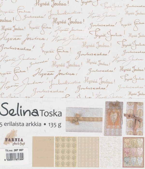 Selina Toska lajitelma, A4, 135g, 5 arkkia/paketti