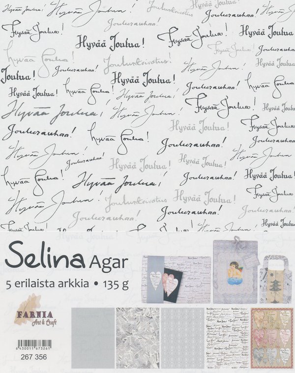 Selina Agar lajitelma, A4, 135g, 5 arkkia/paketti
