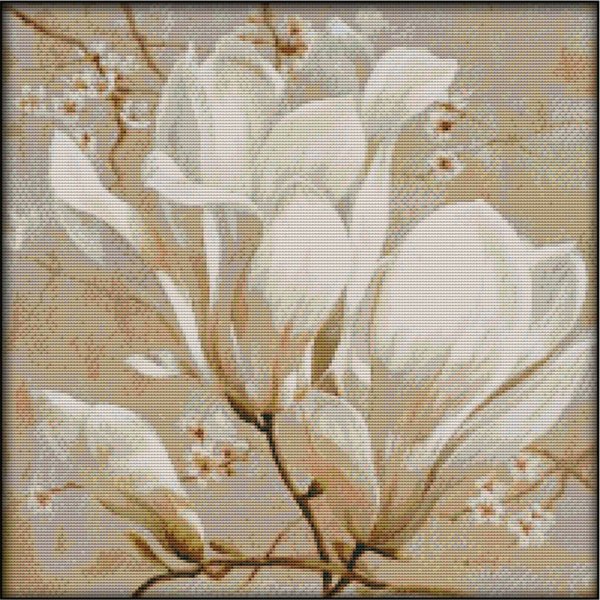 Ristipistopakkaus, magnolia, 55 x 56 cm